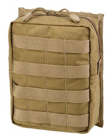veldtas 23 x 18 x 7 cm polyester kaki