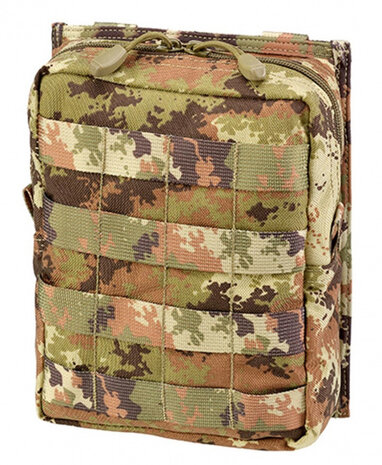 veldtas 23 x 18 x 7 cm polyester legergroen