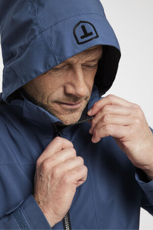 outdoorjas Scarp heren polyester donkerblauw maat M