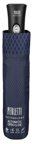 paraplu automatisch 58 x 104 cm fiberglas blauw