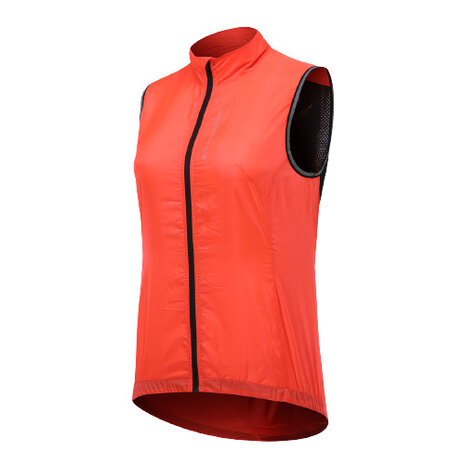 bodywarmer P-Ride dames polyester koraalrood mt 44