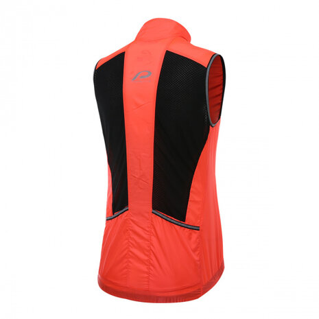 bodywarmer P-Ride dames polyester koraalrood mt 44