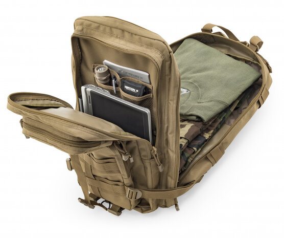 backpack Tactical 40 L polyester 25 x 38 x 52 cm bruin