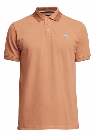 poloshirt Essential heren katoen koraaloranje maat L