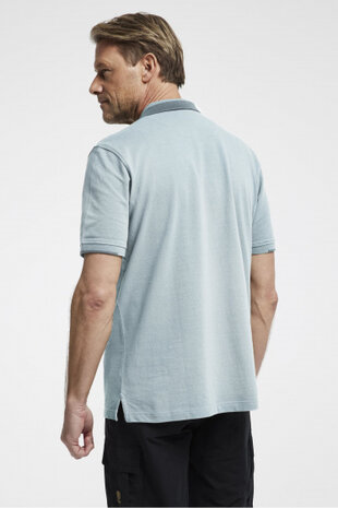 poloshirt Essential heren katoen lichtblauw maat M