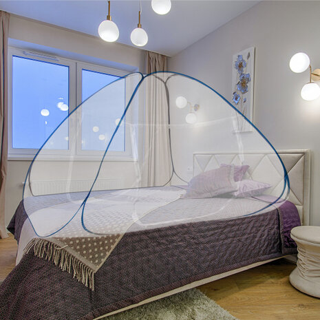 klamboe tent 150 x 200 cm polyester wit/transparant