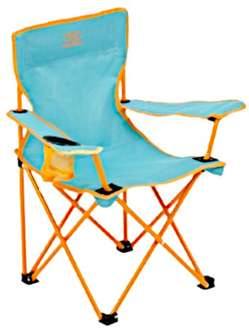 vouwstoel Kelburn 64 x 56,5 x 39 cm staal lichtblauw
