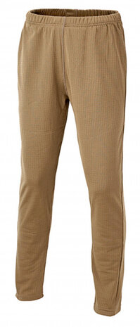 thermobroek Level 2 heren polyester bruin maat L