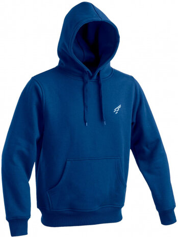 hoodie heren polyester/katoen blauw maat XXL