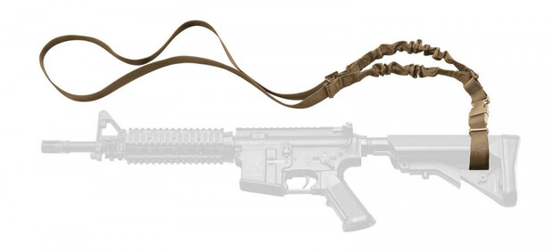 bevestigingsriem Tactical 2,5 cm polyester bruin