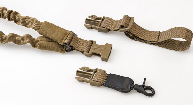 bevestigingsriem Tactical 2,5 cm polyester bruin