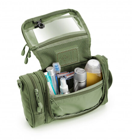 toilettas Tactical 29 x 20 cm nylon groen