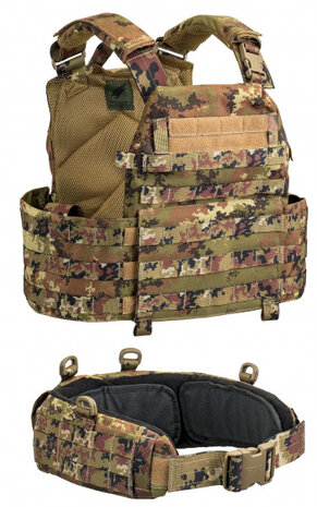 draagvest met riem nylon bruin one-size 2-delig