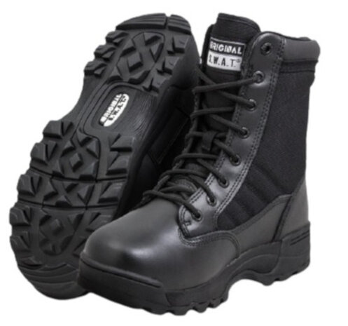 wandelschoenen Classic 9 heren leer zwart maat 44