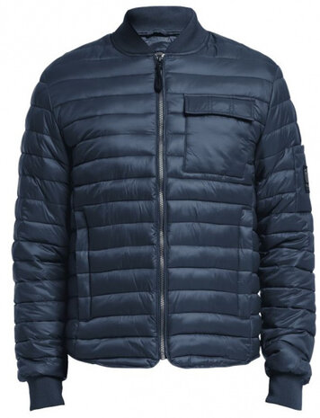 jas Tanani polyester heren donkerblauw maat S