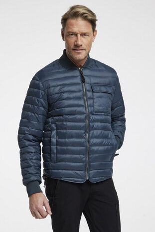 jas Tanani polyester heren donkerblauw maat S