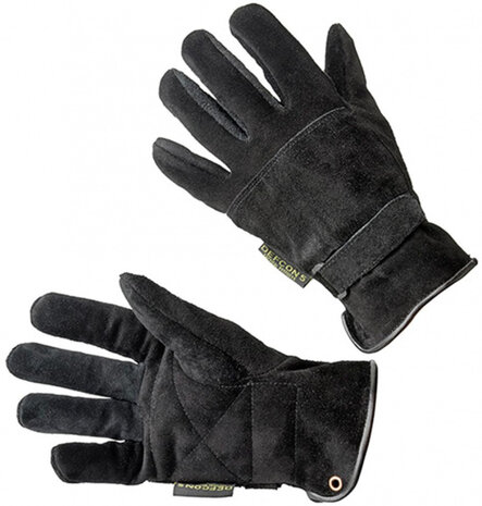 handschoenen leer/kevlar zwart maat S