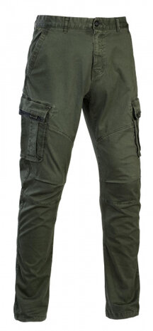 outdoorbroek heren katoen legergroen maat S