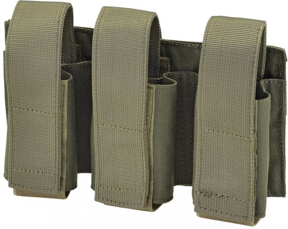 granaathouder driedubbel 21 x 14 cm polyester legergroen