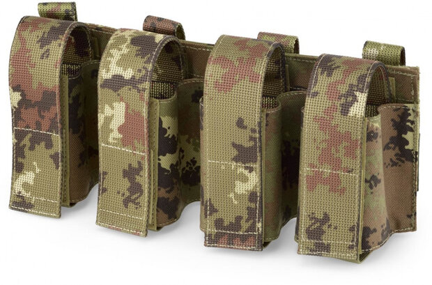 granaathouder vierdubbel 28,5 x 13 cm groen/beige/bruin