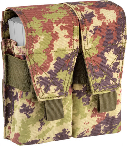 munitiehouder Outac Double M4-AK polyester groen/bruin