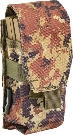 munitiehouder Outac Single M4-AK polyester groen/bruin