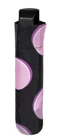 mini-paraplu Fantasy 99 cm automatisch zwart/roze
