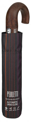 mini-paraplu Open&amp;Close heren 104 cm microvezel bruin