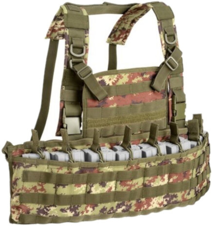 munitievest Outac Molle polyester groen/bruin