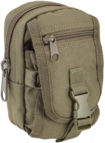 opbergtas Outac Molle 17 x 10 cm polyester legergroen