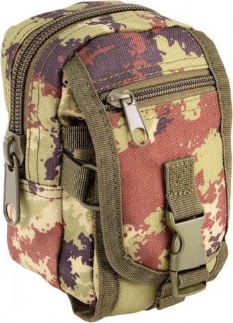 opbergtas Outac Molle 17 x 10 cm polyester groen/bruin