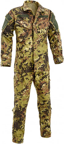 airsoft uniform LF heren polykatoen groen/bruin mt S