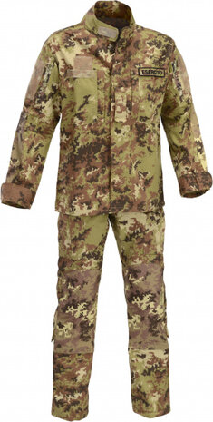 airsoft uniform ITA heren polykatoen groen/bruin mt XXL