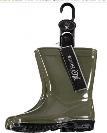 regenlaarzen halfhoog junior rubber groen maat 36