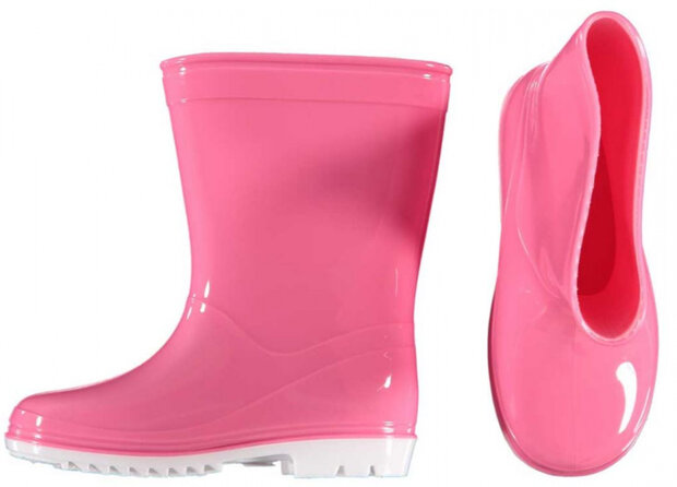 regenlaarzen meisjes halfhoog rubber roze maat 33