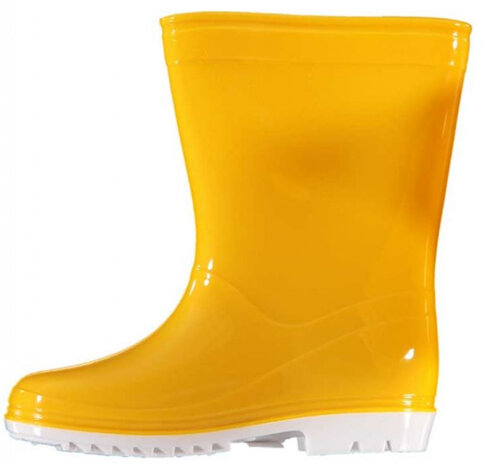 regenlaarzen junior halfhoog rubber geel maat 25