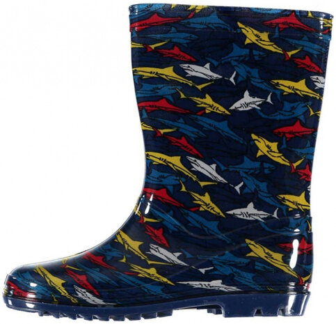 regenlaarzen junior rubber blauw maat 24