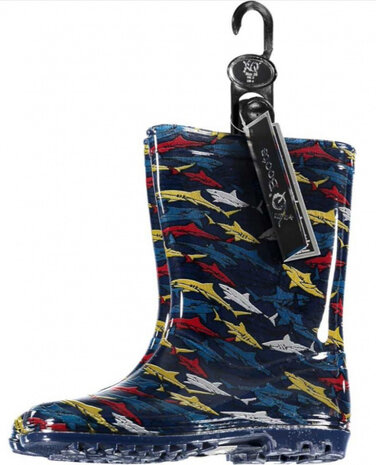 regenlaarzen junior rubber blauw maat 24