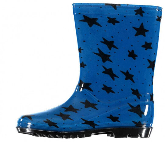 regenlaarzen junior rubber blauw/zwart maat 23