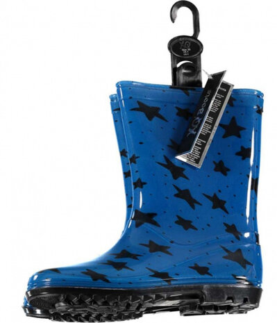 regenlaarzen junior rubber blauw/zwart maat 23