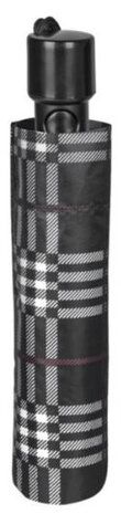 mini-paraplu Scottish 99 cm automatisch polyester grijs