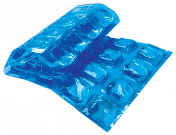 koelmat Natural Ice 49 x 20 x 1,5 cm blauw