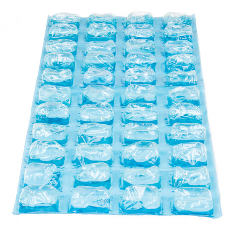 koelmat Natural Ice 49 x 20 x 1,5 cm blauw