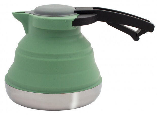 waterketel 1,2 liter opvouwbaar siliconen donkergroen