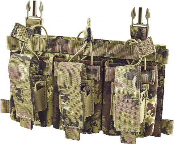 magazijnbuidel M4 - AK nylon bruin/groen one-size