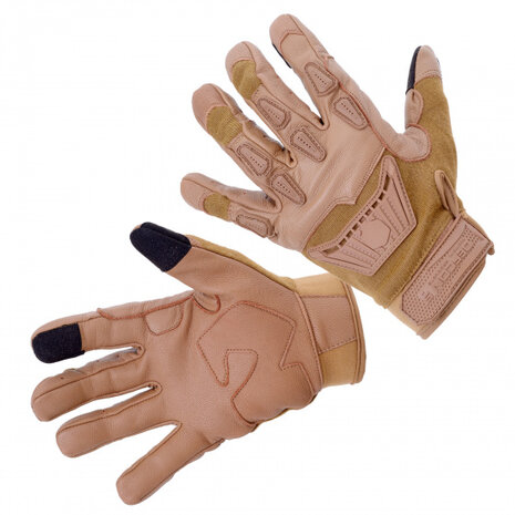 airsofthandschoenen thermoplast lichtbruin maat s