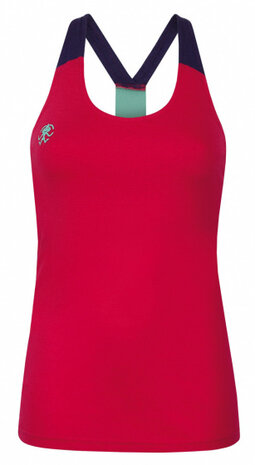 tanktop Vibes ll dames katoen rood maat 34