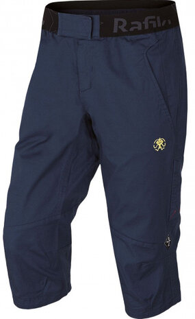 klimbroek Cliffbase 3/4 heren katoen marineblauw maat XS