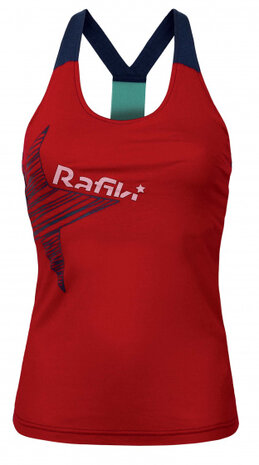 tanktop Vibe II dames katoen rood maat 40