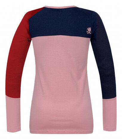 Longsleeve Chulilla dames katoen roze maat 40